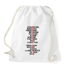 PRINTFASHION Manchester United - Sportzsák, Tornazsák - Fehér tornazsák