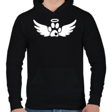 PRINTFASHION Mancs - Férfi kapucnis pulóver - Fekete férfi pulóver, kardigán