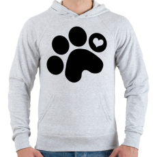 PRINTFASHION Mancsimádat  - Férfi kapucnis pulóver - Sport szürke