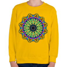 PRINTFASHION Mandala2 - Gyerek pulóver - Sárga