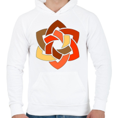 PRINTFASHION Mandala4 - Férfi kapucnis pulóver - Fehér