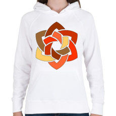 PRINTFASHION Mandala4 - Női kapucnis pulóver - Fehér