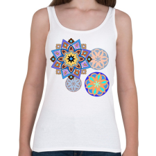 PRINTFASHION Mandala7 - Női atléta - Fehér női trikó