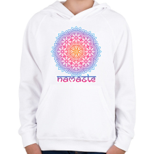 PRINTFASHION Mandala - Gyerek kapucnis pulóver - Fehér gyerek pulóver, kardigán