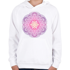 PRINTFASHION Mandala - Gyerek kapucnis pulóver - Fehér gyerek pulóver, kardigán