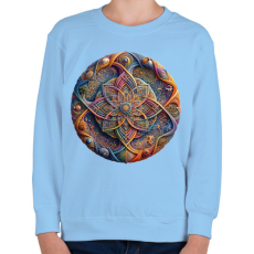 PRINTFASHION mandala - Gyerek pulóver - Világoskék