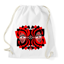 PRINTFASHION mandala head 1 - Sportzsák, Tornazsák - Fehér tornazsák