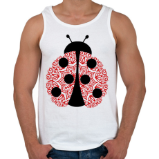 PRINTFASHION Mandala katica - Férfi atléta - Fehér