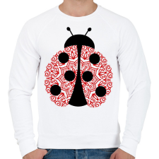 PRINTFASHION Mandala katica - Férfi pulóver - Fehér férfi pulóver, kardigán