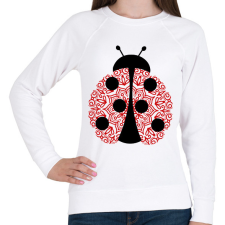 PRINTFASHION Mandala katica - Női pulóver - Fehér női pulóver, kardigán