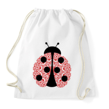 PRINTFASHION Mandala katica - Sportzsák, Tornazsák - Fehér tornazsák