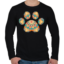 PRINTFASHION Mandala mancs - Férfi hosszú ujjú póló - Fekete férfi póló