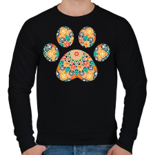 PRINTFASHION Mandala mancs - Férfi pulóver - Fekete férfi pulóver, kardigán