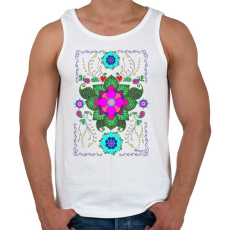 PRINTFASHION Mandala minta 1. - Férfi atléta - Fehér