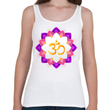 PRINTFASHION Mandala - Női atléta - Fehér női trikó