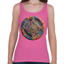 PRINTFASHION mandala - Női atléta - Rózsaszín női trikó