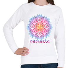 PRINTFASHION Mandala - Női pulóver - Fehér