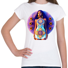 PRINTFASHION Mandala ruhás lány - Női póló - Fehér női póló