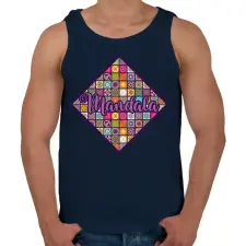 PRINTFASHION Mandalák - Férfi atléta - Sötétkék atléta, trikó