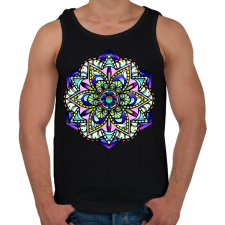 PRINTFASHION mandalas - Férfi atléta - Fekete atléta, trikó