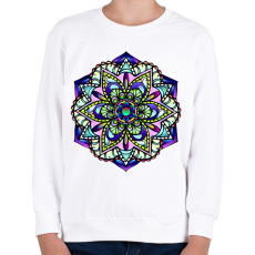 PRINTFASHION mandalas - Gyerek pulóver - Fehér