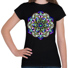 PRINTFASHION mandalas - Női póló - Fekete