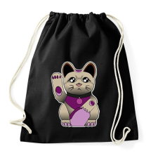 PRINTFASHION maneki neko - Sportzsák, Tornazsák - Fekete tornazsák