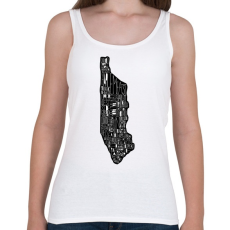 PRINTFASHION Manhattan - Női atléta - Fehér