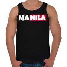 PRINTFASHION MANILA - Férfi atléta - Fekete atléta, trikó