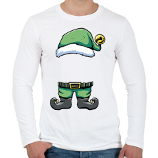 PRINTFASHION Manó - Férfi hosszú ujjú póló - Fehér