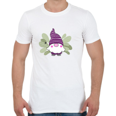 PRINTFASHION manó levelekkel - Férfi póló - Fehér