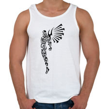 PRINTFASHION Maori angyalember - Férfi atléta - Fehér atléta, trikó