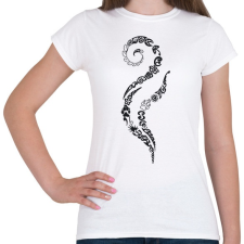 PRINTFASHION Maori hullám - Női póló - Fehér női póló