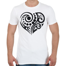 PRINTFASHION Maori szív3 - Férfi póló - Fehér