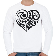 PRINTFASHION Maori szív3 - Férfi pulóver - Fehér férfi pulóver, kardigán