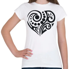 PRINTFASHION Maori szív3 - Női póló - Fehér