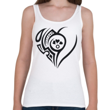 PRINTFASHION Maori szív4 - Női atléta - Fehér női trikó