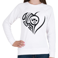 PRINTFASHION Maori szív4 - Női pulóver - Fehér