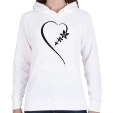 PRINTFASHION Maori szív - Női kapucnis pulóver - Fehér női pulóver, kardigán