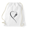 PRINTFASHION Maori szív - Sportzsák, Tornazsák - Fehér