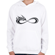 PRINTFASHION Maoriforever3 - Gyerek kapucnis pulóver - Fehér