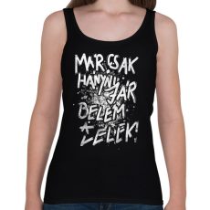 PRINTFASHION Már csak hányni jár belém a lélek! - Női atléta - Fekete