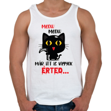 PRINTFASHION Már itt is vagyok - Férfi atléta - Fehér atléta, trikó