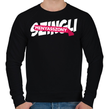 PRINTFASHION Már nem szingli... - Férfi pulóver - Fekete férfi pulóver, kardigán