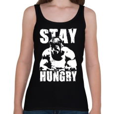 PRINTFASHION Maradj éhen! - Női atléta - Fekete