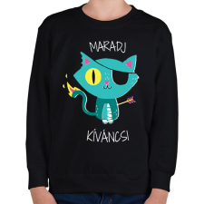 PRINTFASHION Maradj kíváncsi - Gyerek pulóver - Fekete gyerek pulóver, kardigán