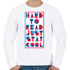 PRINTFASHION Maradj laza - Férfi pulóver - Fehér férfi pulóver, kardigán