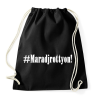 PRINTFASHION Maradj rottyon!  - Sportzsák, Tornazsák - Fekete