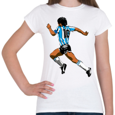 PRINTFASHION Maradona - Női póló - Fehér női póló