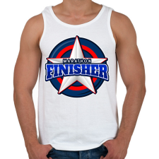 PRINTFASHION MARATHON FINISHER 2 - Férfi atléta - Fehér atléta, trikó